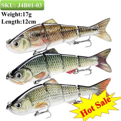 China High Strength Truscend Promote Trout Bass Hard Plastic Body Artificial Multi Segmented Pike Swimbait Fishing Lure For Freshwater for sale