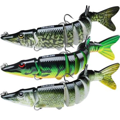 China Fishing Lure Bionic Sinking Hard Swimbait Multi Joint Trout Truscend Zander Perch High Strength Custom Bass For Sea for sale