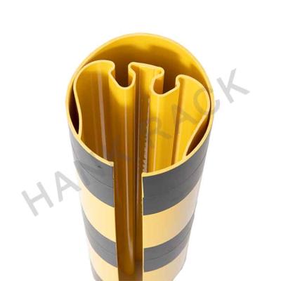 China Heavy Duty Plastic Straight Column Guard Pvc Support Bracket Protector Baffle Post Guard Column Guard for sale