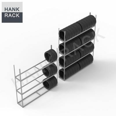 China Tire Display Metal Tire Rack Warehouse Retail Store Tire Repair Shop Steel Tire Display Rack for sale