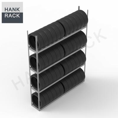 China Warehouse Storage Store Auto Stackable Warehouse Heavy Duty Tire Rack Garage Tire Shelving for sale