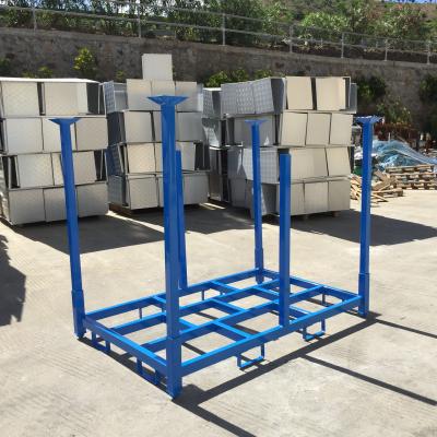 China Stackable Corrosion Protection Fabric Rolls Warehouse Storage Rack With Middle Stop Post for sale