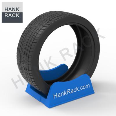 China Point of purchase tire display rack tire display rack black color tire rack merchant promotion gift noise point for sale