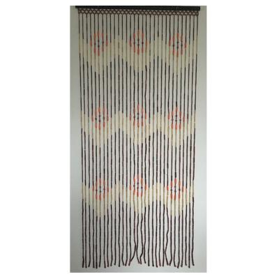 China Mid Century Modern Bamboo Wood Room Dividers Bead Curtain Door Beaded Curtains For Door for sale