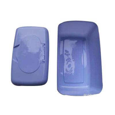 China One Stop Plastic Wet Tissue Box Containers Square Sustainable Reusable Large Tissue Wet Box for sale