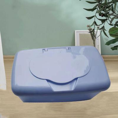 China Excellent Quality Sustainable Wet Square Large Plastic Tissue Box Reusable Wet Tissue Box for sale