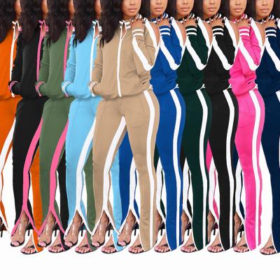 China Breathable Casual Ladies Sweatsuit Two Piece Sets Jogging Suits Wholesale Plus Size Tracksuit For Women Tracksuit Set for sale