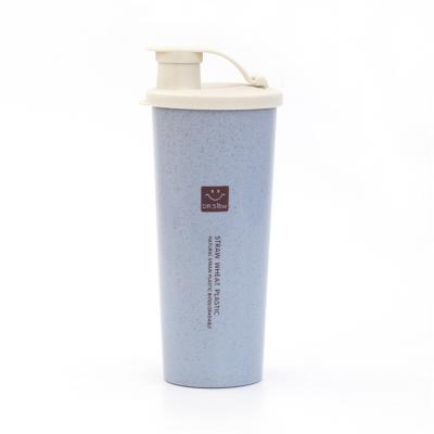 China Sustainable Price Hot Selling 450ml Sport Drinking Wheat Straw Water Bottle for sale