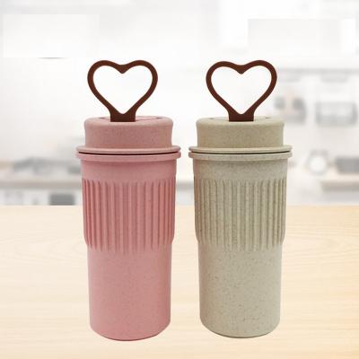 China New Double Layer Sustainable Clear Custom Coffee Travel Mug Bamboo Coffee Mug for sale