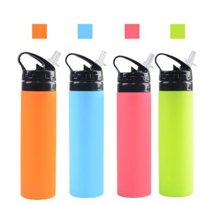 China Custom Viable Collapsible Water Bottle Silicone Water Bottle for sale