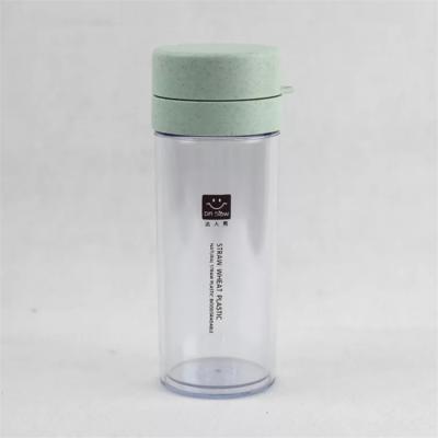 China Eco Friendly Sustainable PP Double Wall Vacuum Insulated Single Drinking Transparent Plastic Water Bottle Bpa Free for sale