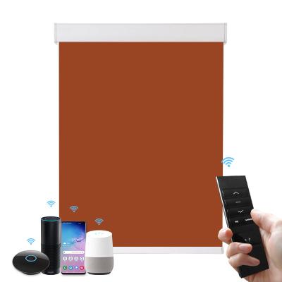 China Environmental Friendly Wholesale Remote Control Wireless Roller Blinds With Square Faceplate for sale