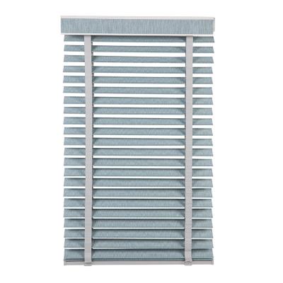 China Environmental Friendly Polyester Fabric Electric Motorized Smart Horizontal Venetian Blind With Decorative Cassette for sale