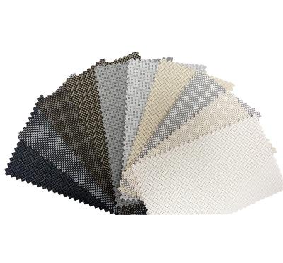 China Custom Made 30% Polyester 70% PVC Sunscreen Roller Shade Blackout Blackout Fabric for sale