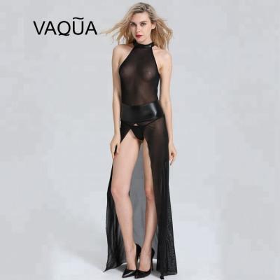 China New Design Black Long Sexy Dress Women Sexy Clubwear Dress for sale