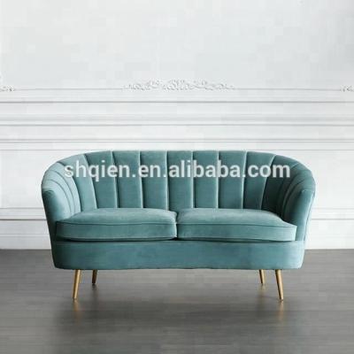 China Hot Selling Single Two Sofa Set Designs Blue Fabric Sofa Sectional Sofa L Shaped Sofa for sale