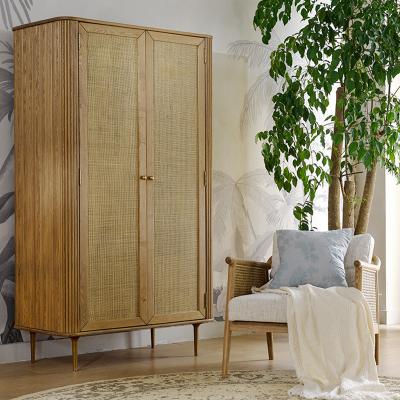 China Lounge chair hot sell American style rattan wicker new design solid wood wardrobe bedroom furniture hotel furniture for rent for sale