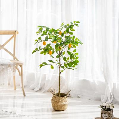 China Environmental Protection Artificial Faux Lemon Tree For Home Shop Decoration for sale