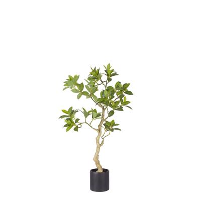 China Environmental Protection Best Selling Home Decoration Plant Artificial Green Bonsai Trees 105 Cm Height for sale