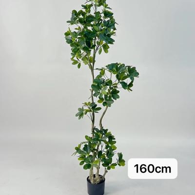 China Environmental Protection Holiday Resort Office Mall Decoration Artificial Green Bonsai Plant Tree for sale