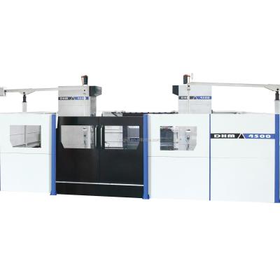 China DHM4500 factory new product double spindle head milling machine horizontal center for sale