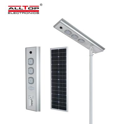 China ALLTOP ROAD wholesale price ip65 waterproof outdoor lighting 50w 100w 150w smd integrated all in one led solar street light price list for sale