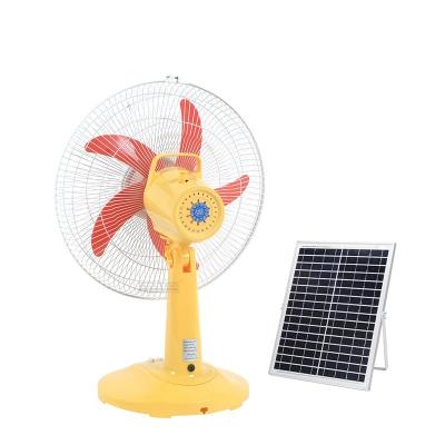 China ALLTOP Guangdong Car Manufacturer Selling High Power 16inch 5 Blades DC Stand Solar Tabletop Fan for sale