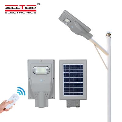 China Wholesale price ip65 30w outdoor remote control ALLTOP ROAD 60w 90w all in one solar led street light with pole for sale