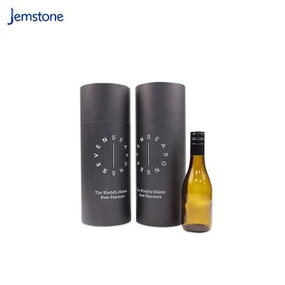 China Jemstone Wine Bottle Tube Packaging Paper Tube Biodegradable Custom Paper Packaging For Wine for sale