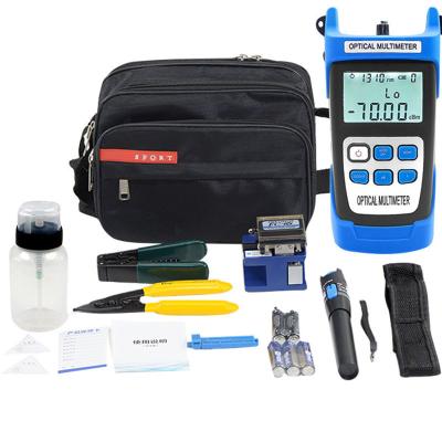 China FTTH FTTB FTTX Network Fiber Optic FTTH Tool Kit With Power Meter VFL+Visual Fault Locator Checker+Fiber Cable Miller Pliers for sale