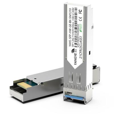 China FTTH Network Connection YG-80 Gigabit Fiber Optic SFP Module 1310nm/1490nm LC Port (3-80KM Available) Compatible For H3C Huawei Cisco Switches for sale