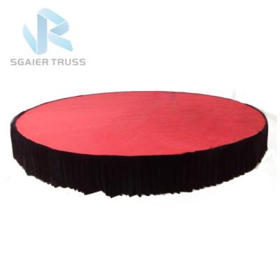 China Durable Hydraulic Car Turntable Car Sgaiertruss Platform Car Show Rotating Stage for sale