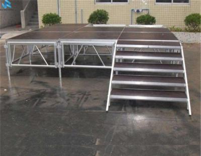 China Durable 18mm Thickness Wooden Portable Stage Dance Stage Platform Aluminum Portable Stages for sale