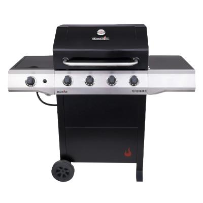 China Cart Wholesales 4-Burner Outdoor Liquid Propane Gas Grill Cart (LP) Style Black for sale