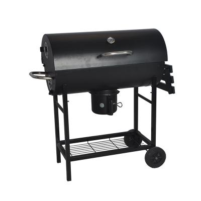 China Easily Collected Heavy Barrel Charcoal Barbecue BBQ Grill Smoker With Lid 106x52x94cm for sale