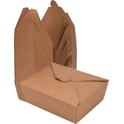 China Wholesales Recyclable Stamping Embossed Food Packaging Fried Chicken Box Paper Takeout Takeout Box For Restaurant for sale