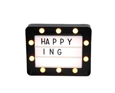 China Commercial Use Metal Light Box with Letters Rechargeable Battery Operated Light Box Cinema LED Light Box for sale