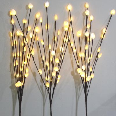 China Decoration Brown Twig Branch With LED Lights 39inch 96LED Plug Waterproof For Christmas Thanksgiving Indoor Outdoor Use 3 Packs for sale