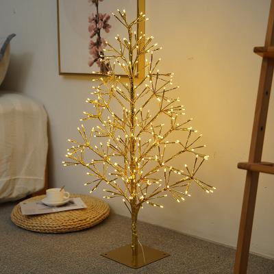 China Commercial Use Christmas Tree Light Christmas Tree Home Decoration LED Golden Decoration for sale