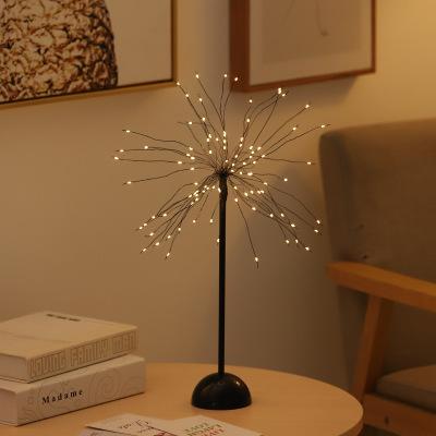 China Commercial Custom 10 L Christmas Room Decoration Copper Wire LED Lights Holiday Use Lighting Led Dandelion for sale