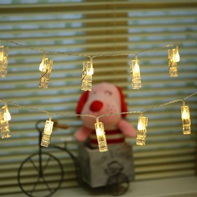 China Plastic Metal Ball Clip Photo Pictures Show Light Transparent Plastic LED String Light Chain Clips for sale