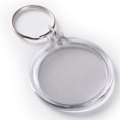 China Cheap clear key chain MINI key ring blank key tag custom acrylic photo frame for diy gift for sale