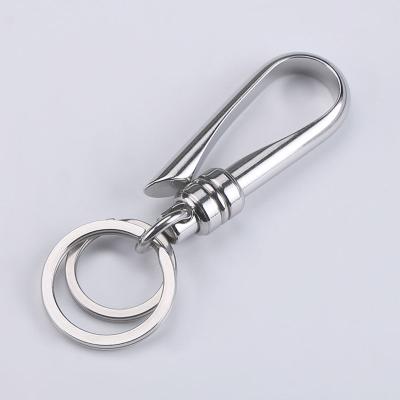 China 2021 New High Quality Gravity Locking Wholesale Design Big Hook Metal Key Chain For Car Key for sale