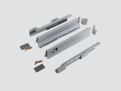 China Double wall Undermount Drawer Slides Full extension Gavanized steel for sale