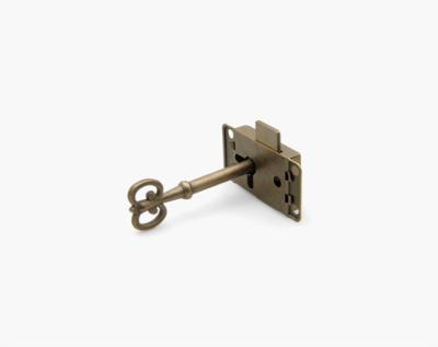 China Antique brass Cabinet Door Locks high security 52x26x6mm for office furniture for sale