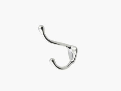 China Zamac hook, wardrobe double hook, closet hook for sale