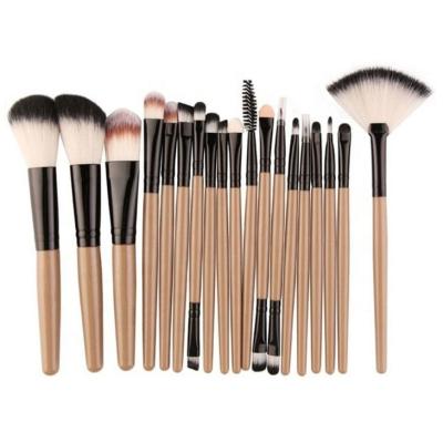 China Angular Blush 18Pcs/pack Makeup Brushes Tool Kit Cosmetic Power Eyeshadow Foundation Blush Blending Beauty Make Up Brush for sale