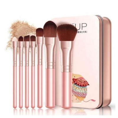 China Angular Blush Pro 7PCS Women Facial Makeup Brush Set Face Cosmetic Beauty Eyeshadow Foundation Blush Brush Make Up Brush Tool for sale