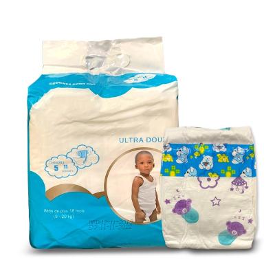 China Hot Selling Super Cheap Super Dry Huggie Nappies Printed Disposable Diapers Baby Diapers Huggie Nappies for sale