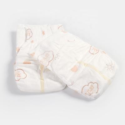 China Factory Price Wholesale Hot Sale Printed Plain Weave Diapers Baby White Super Dry Disposable Diapers for sale